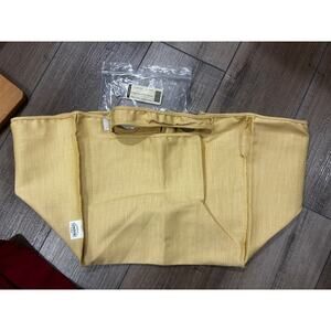 Longaberger LARGE PICNIC Basket Liner BUTTERNUT YELLOW NEW IN PKG